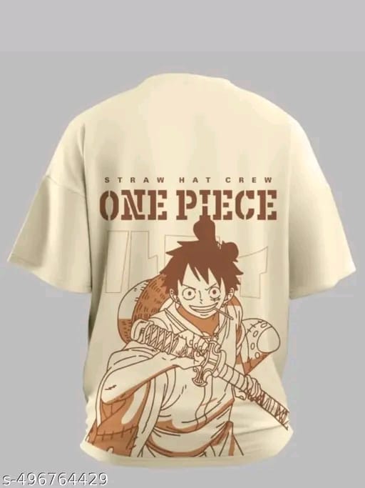 Oversized T shirts for Men Back Printed Anime Oversize Back Print Tshirt