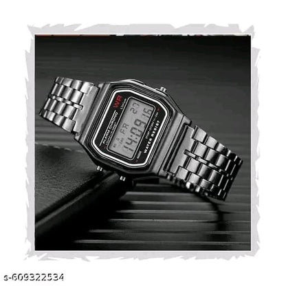 Steel Chain Digital Cacio Watch for Men and Boys