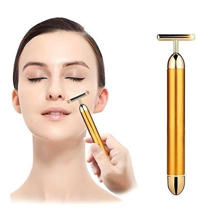 24K Gold Energy T-Bar Face Massager