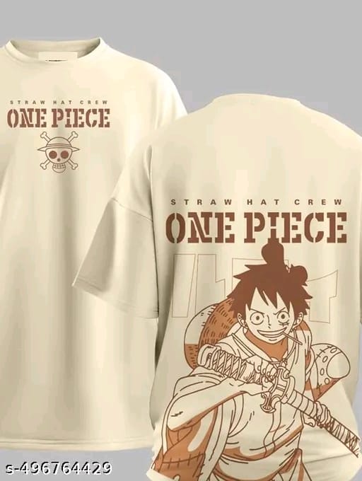 Oversized T shirts for Men Back Printed Anime Oversize Back Print Tshirt