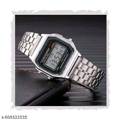 Steel Chain Digital Cacio Watch for Men and Boys
